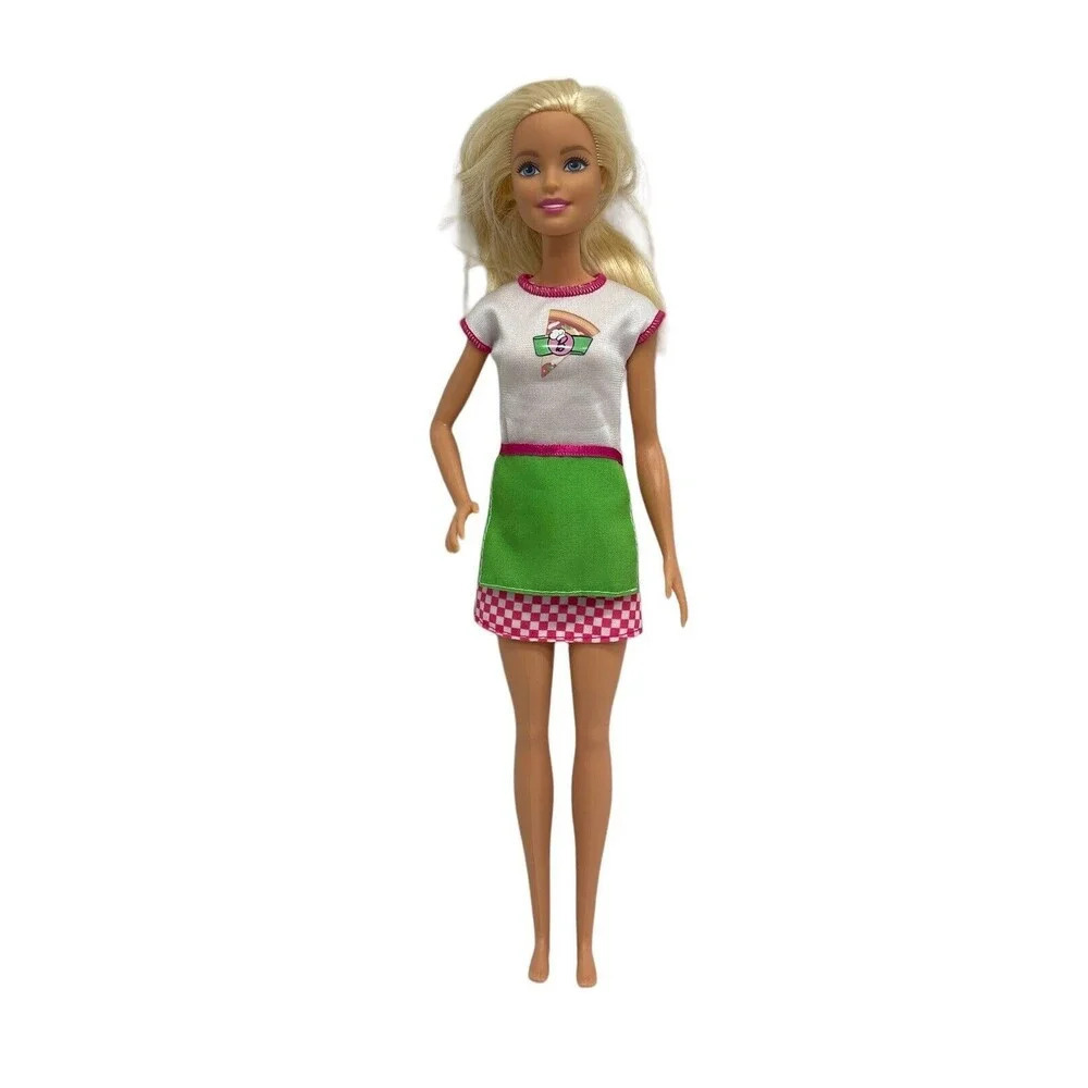 Barbie Doll In Skirt 11” Pizza Making Chef 2013